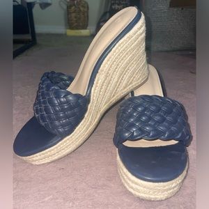 Ermonn braided summer wedge heels 👠 sz. 9